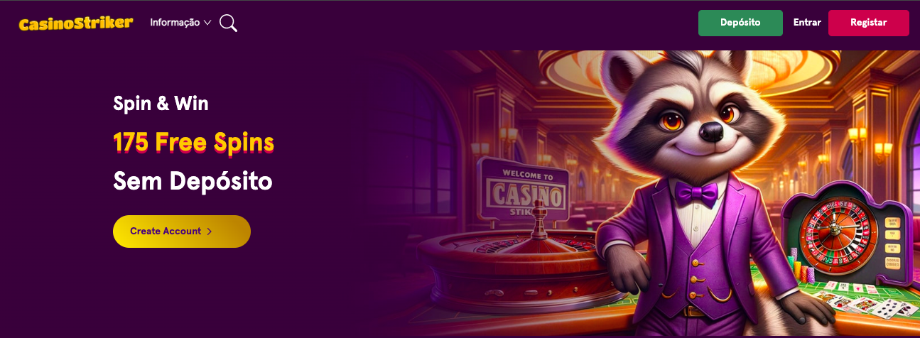 Bonus sem deposito no casino striker