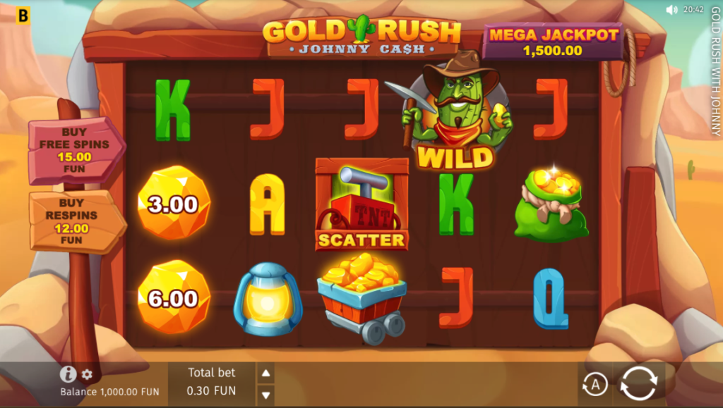 Jogos de cassino com bonus sem deposito Gold Rush