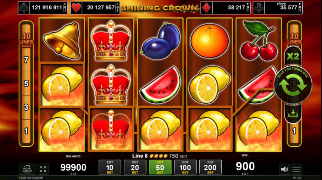 Slots de cassino sem deposito Shining Crown