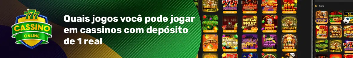 Quais jogos você pode jogar em cassinos com depósito de 1 real