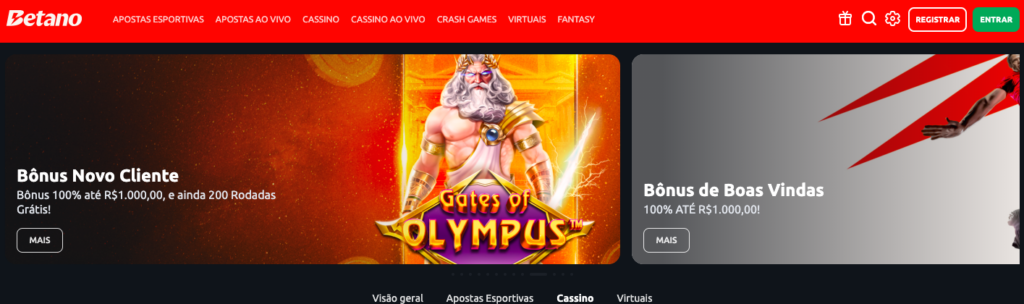 Bonus no Betan cassino com dinheiro real